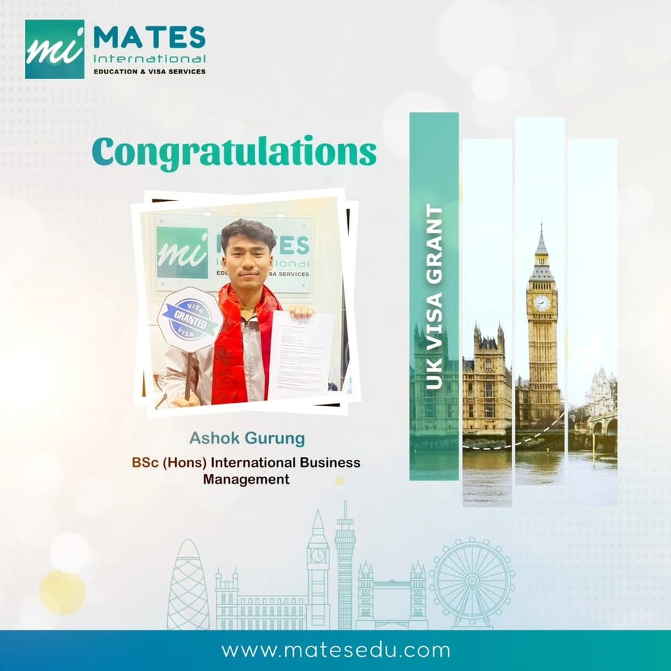 United Kingdom student visa success story for a MATES student.